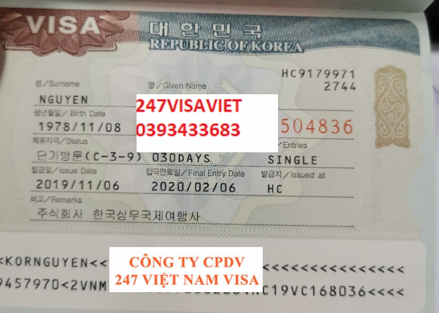 QUY TRÌNH XIN VISA DU LỊCH HÀN QUỐC TỰ TÚC.