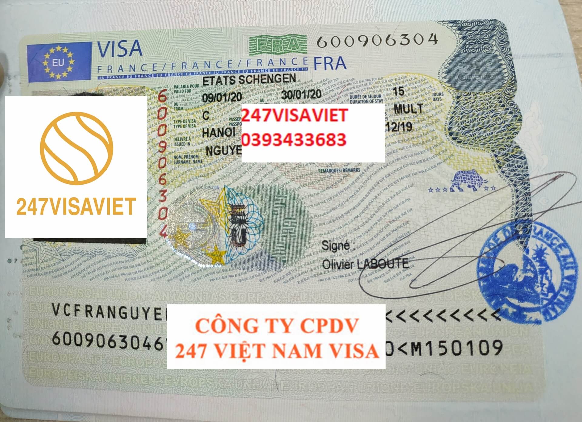 VISA DU LỊCH PHÁP TẠI HÀ NỘI